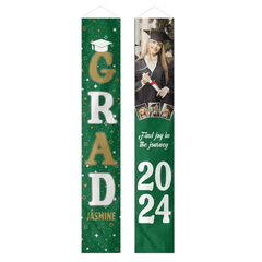Personalized Custom 4 Photo Graduation Door Banner Party Decorations - OLESA