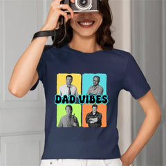 Personalized Custom Photo Shirt - Dad Vibes, Gift For Dad - OLESA