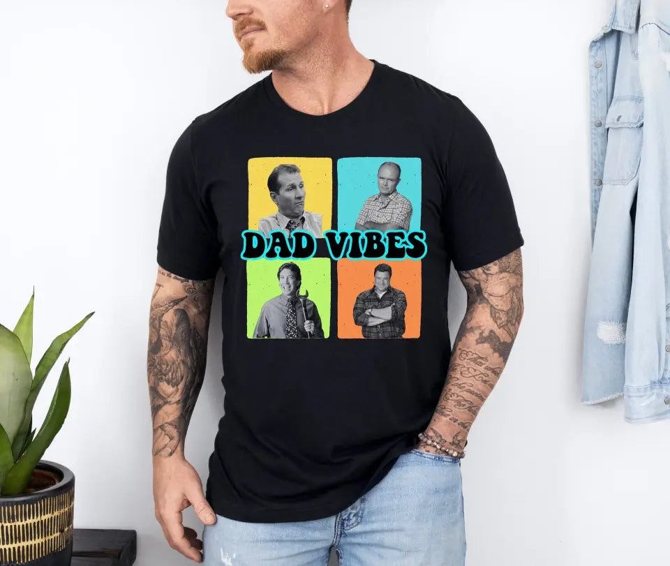 Personalized Custom Photo Shirt - Dad Vibes, Gift For Dad - OLESA