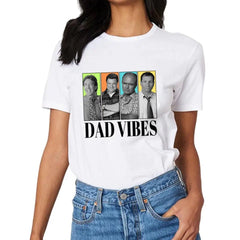 Personalized Dad Vibes Shirt-Customized Four Photos - OLESA