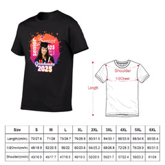 Personalized Graduate Photo T-Shirt - Multi Color Background - OLESA