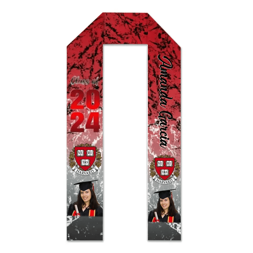 Personalized Graduation Stoles/Sash with 2 Images for Class of 2024 - OLESA