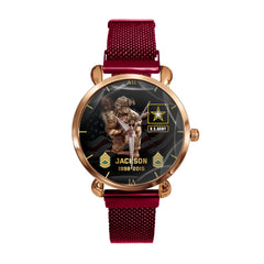Personalized Military Art Watch - The Perfect Gift For Veterans - OLESA
