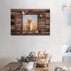 Personalized Pet Photo Memorial Gifts - Gifts To Remember A Pet Wooden Window Shutters Wall Art - OLESA