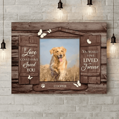Personalized Pet Photo Memorial Gifts - Gifts To Remember A Pet Wooden Window Shutters Wall Art - OLESA