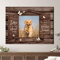 Personalized Pet Photo Memorial Gifts - Gifts To Remember A Pet Wooden Window Shutters Wall Art - OLESA