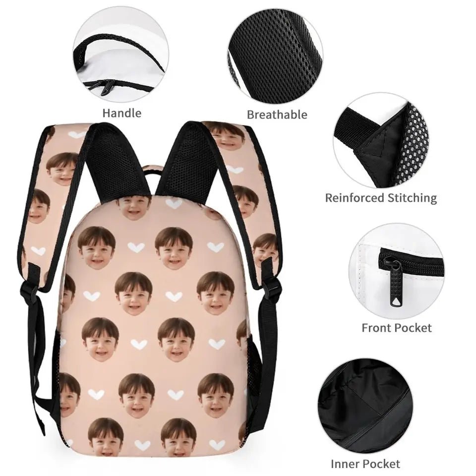 Personalized Photo Backpack, A Gift For Your Child To Start School - OLESA