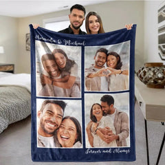 Personalized Photos Blankets - Gift For Family Friends Besties - OLESA