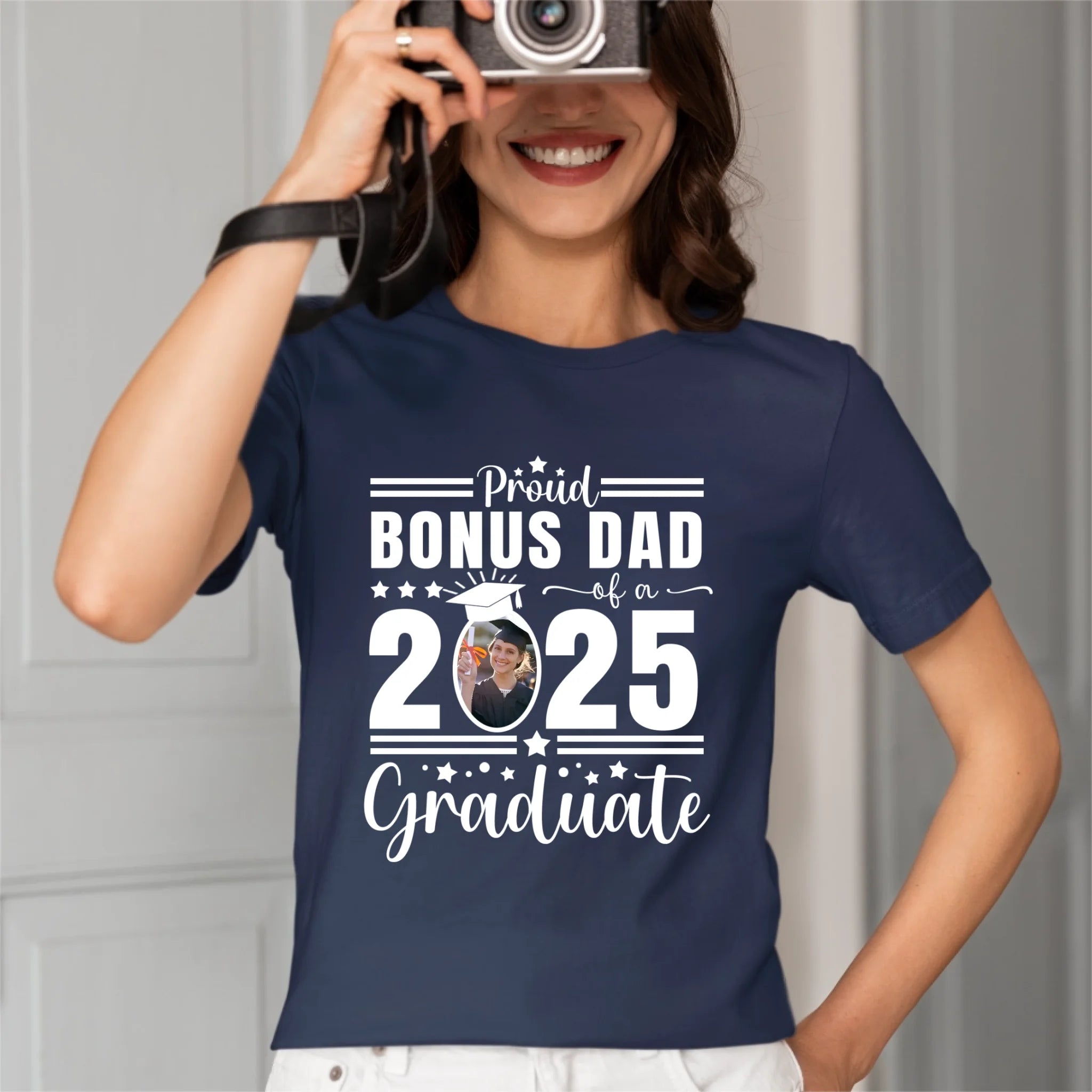 Personalized Proud Graduate Shirt, Custom Photo Cap - OLESA