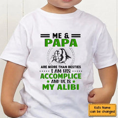 Personalized T-Shirt - Are More Than Besties Iam Her Accomplice And She Is My Alibi Youth - OLESA