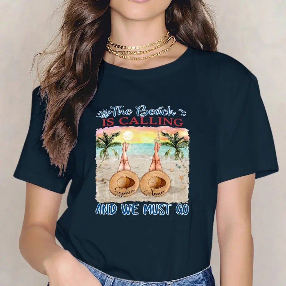 Personalized T-shirt Beach Girlfriends - OLESA