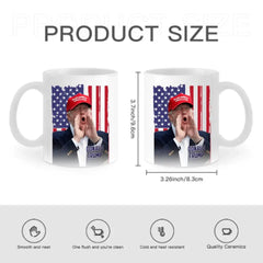 Personalized Trump Mug With America Flag - OLESA