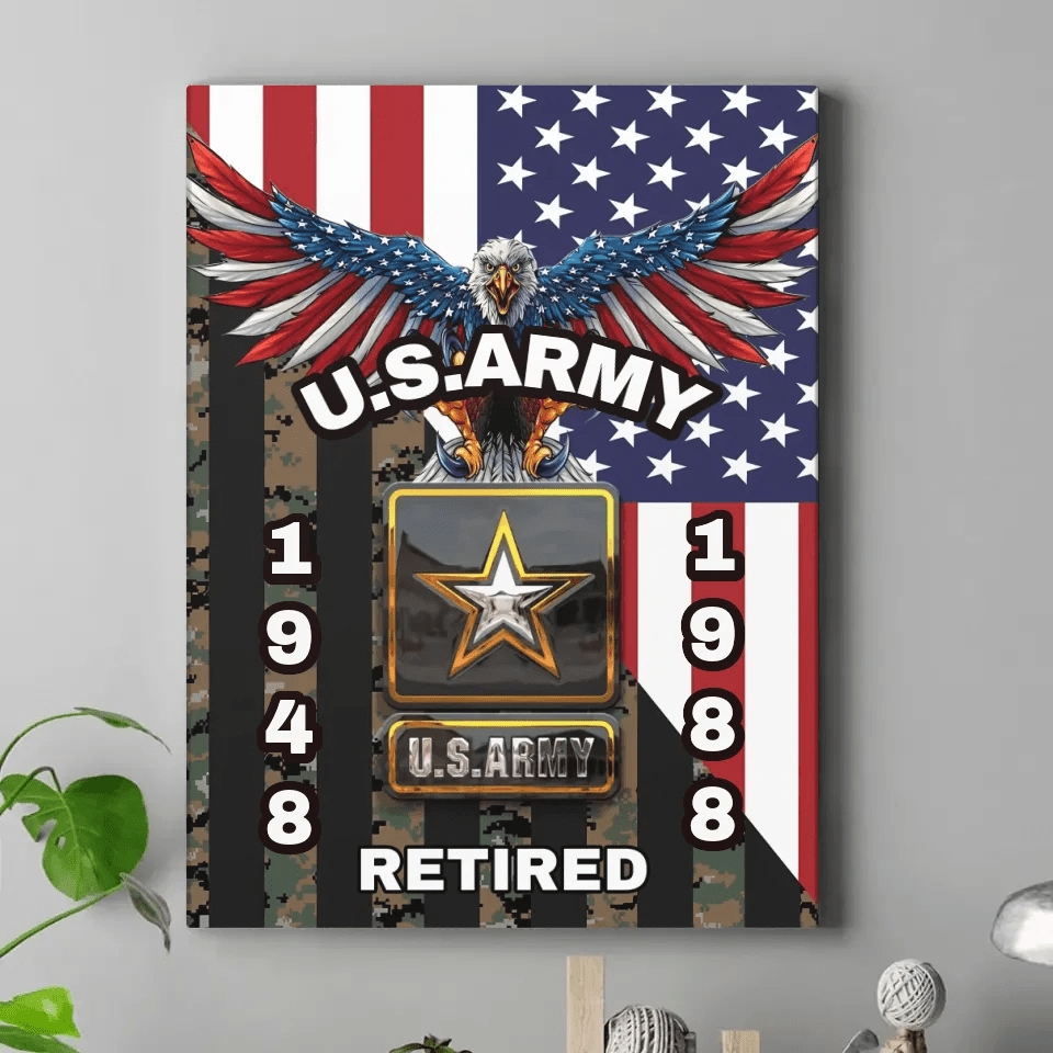 Personalized Veterans Canvas Painting - Gifts for Veterans - OLESA