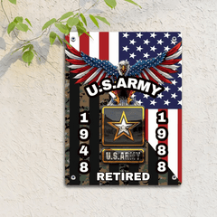 Personalized Veterans Metal Poster - Gifts for Veterans - OLESA