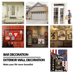 Personalized Veterans Metal Poster - Gifts for Veterans - OLESA
