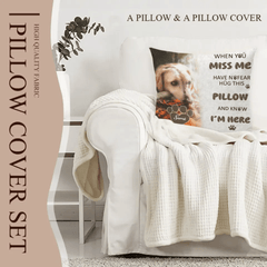 Pet Memorial Custom Photo Pillow - Personalised Pet Photos And Names Pillow - A Gift For Pet lovers,Pet Owners - OLESA