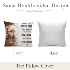 Pet Memorial Custom Photo Pillow - Personalised Pet Photos And Names Pillow - A Gift For Pet lovers,Pet Owners - OLESA