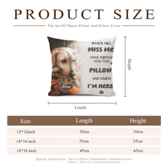 Pet Memorial Custom Photo Pillow - Personalised Pet Photos And Names Pillow - A Gift For Pet lovers,Pet Owners - OLESA