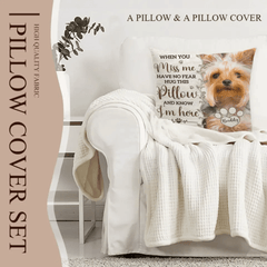Pet Memorial Customized Pillow - Personalized Pet Photo and Name Memory Cuddle Reversible Pillow - A Gift For Pet lovers,Pet Owners - OLESA