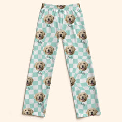Photo Customised Clothing - Personalised Pet Photo And Name Pajama Set - A Gift For Pet Lovers,Pet Owners - OLESA