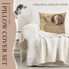 Photo Customized Memorial Pillow - Personalized photo And Bird Print Soft Pillow - A Gift For Friend,Family - OLESA