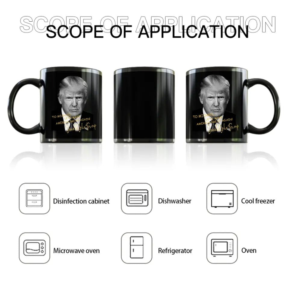 President Donald Trump Autographed Black Mug - OLESA