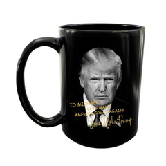 President Donald Trump Autographed Black Mug - OLESA