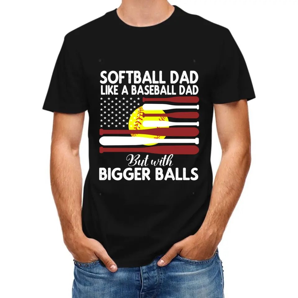 Softball T-shirt, Gift For Dad, Gift For Softball Lovers - OLESA