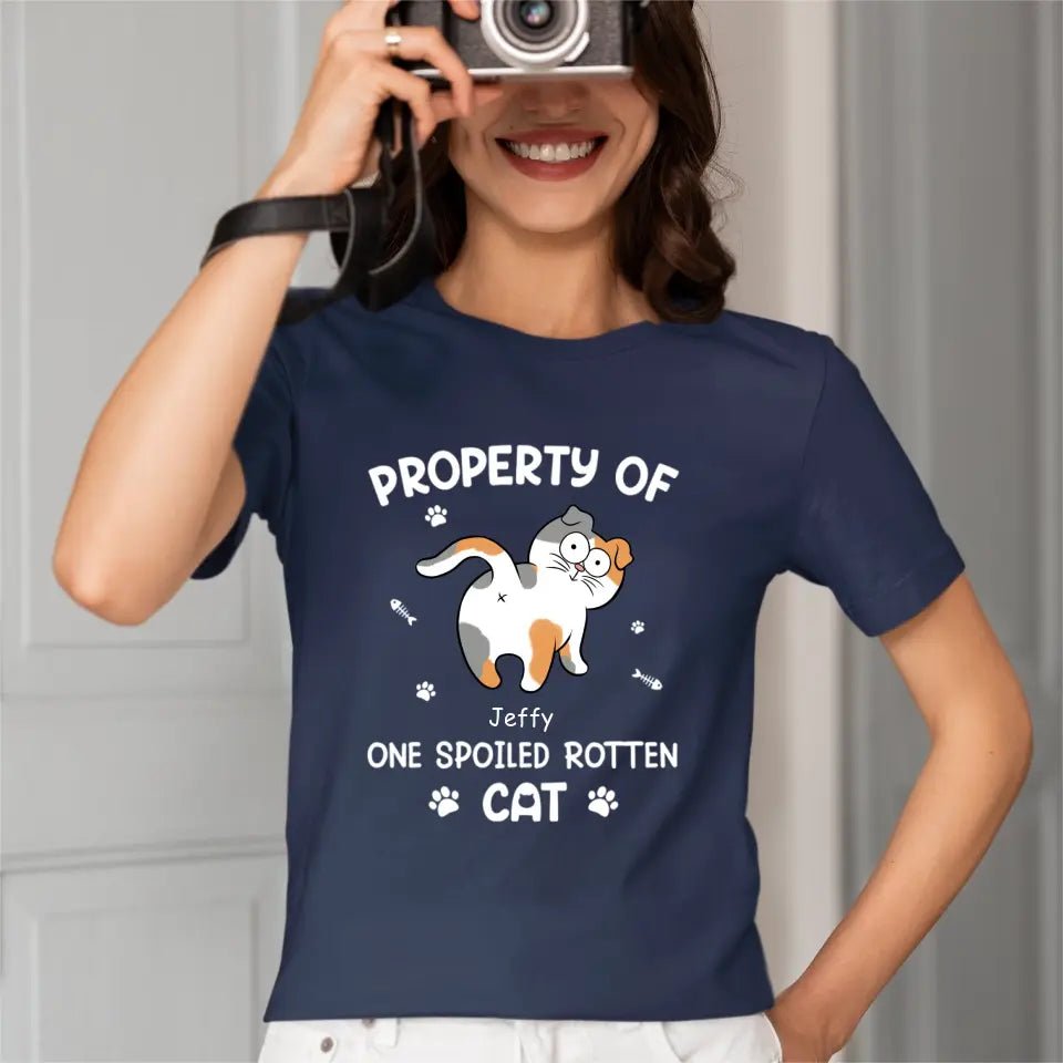 Spoiled Rotten Cats - Cat Personalized Custom T-shirt - Gift For Pet Owners, Pet Lovers - OLESA