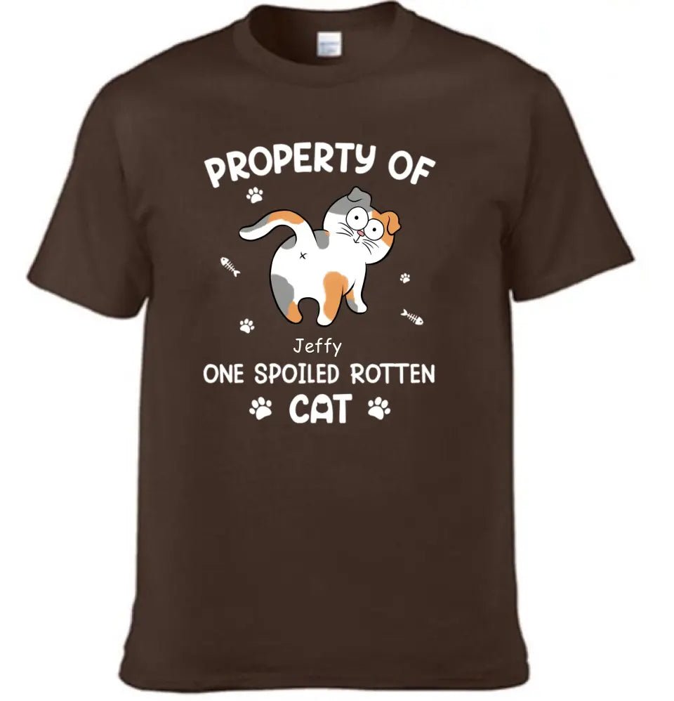 Spoiled Rotten Cats - Cat Personalized Custom T-shirt - Gift For Pet Owners, Pet Lovers - OLESA