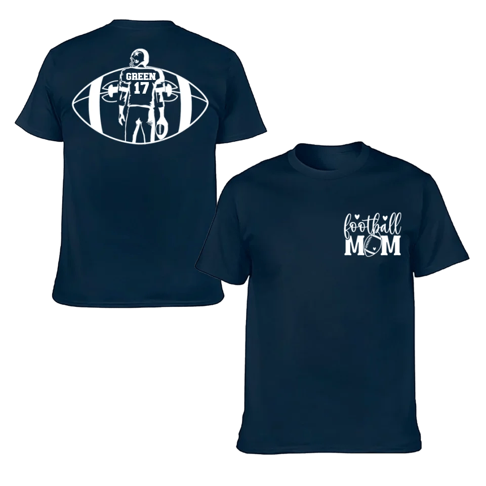 Support Football - Personalised Matchday 2 Sided T-Shirt - A Gift For Mom - OLESA