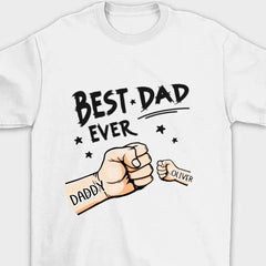 The Best Dad Ever - Family Personalized Custom Unisex T-shirt - Father's Day, Birthday Gift For Dad - OLESA