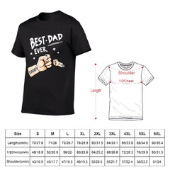 The Best Dad Ever - Family Personalized Custom Unisex T-shirt - Father's Day, Birthday Gift For Dad - OLESA