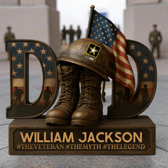 Veteran Dad Acrylic Plaque Personalized Gifts For Dad - OLESA