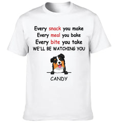 We'll Be Watching You - Personalised Dog Graphic T-Shirt - A Gift for Dog Lovers,Owners - OLESA