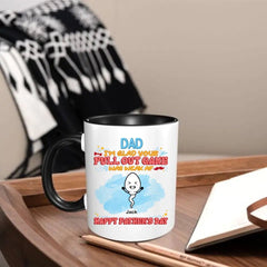 We're Glad Your Pull Out Game Weak, Personalized Funny Mug, Father's Day Gift - OLESA