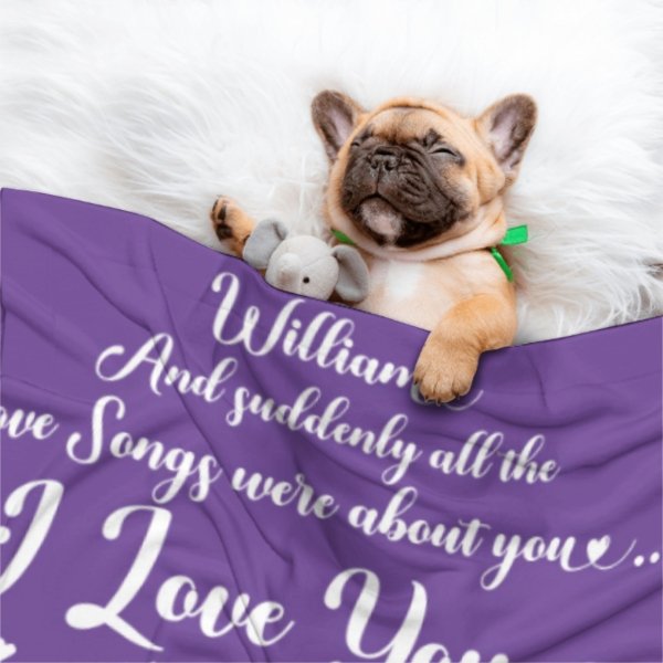 And Suddenly All The Love Songs Were About You - Couple Blanket - New Arrival, Christmas Gift For Husband Wife, Anniversary - ARNOVIC