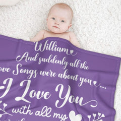 And Suddenly All The Love Songs Were About You - Couple Blanket - New Arrival, Christmas Gift For Husband Wife, Anniversary - ARNOVIC