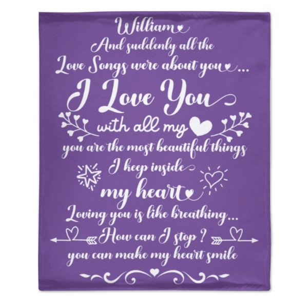 And Suddenly All The Love Songs Were About You - Couple Blanket - New Arrival, Christmas Gift For Husband Wife, Anniversary - ARNOVIC