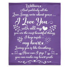 And Suddenly All The Love Songs Were About You - Couple Blanket - New Arrival, Christmas Gift For Husband Wife, Anniversary - ARNOVIC