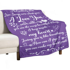 And Suddenly All The Love Songs Were About You - Couple Blanket - New Arrival, Christmas Gift For Husband Wife, Anniversary - ARNOVIC