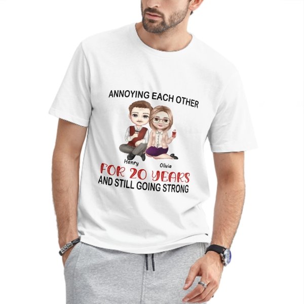 Annoying Each Other For Years And Still Going Strong - Personalized Shirt - Birthday, Anniversary & Valentine Gift For Couple, Husband, Wife, Lover - OLESA