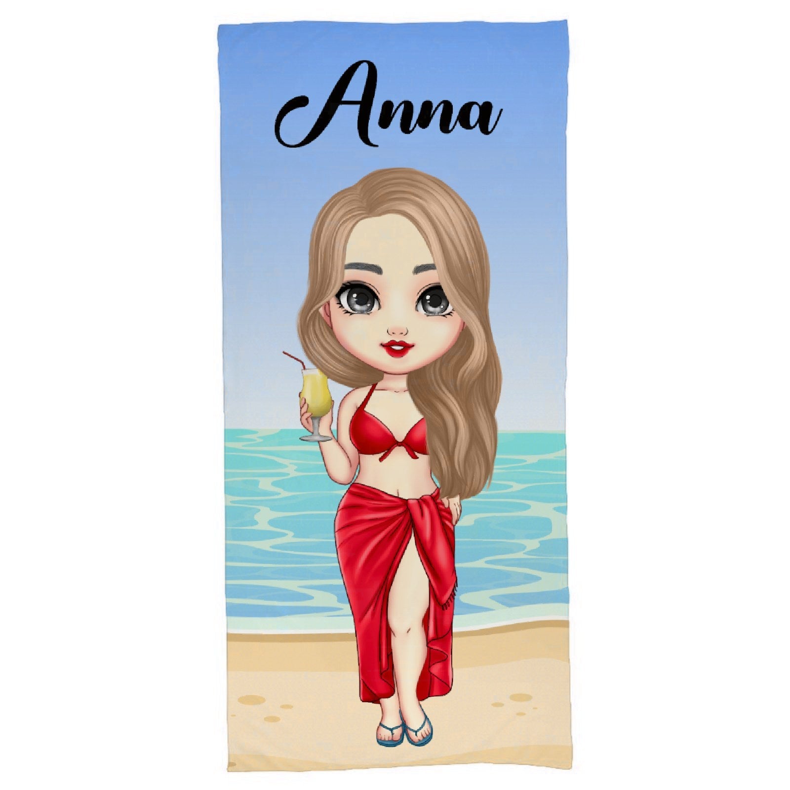 At The Beach Pool Party - Personalized Beach Custom Beach Towel - Gifts for Friends - ARNOVIC