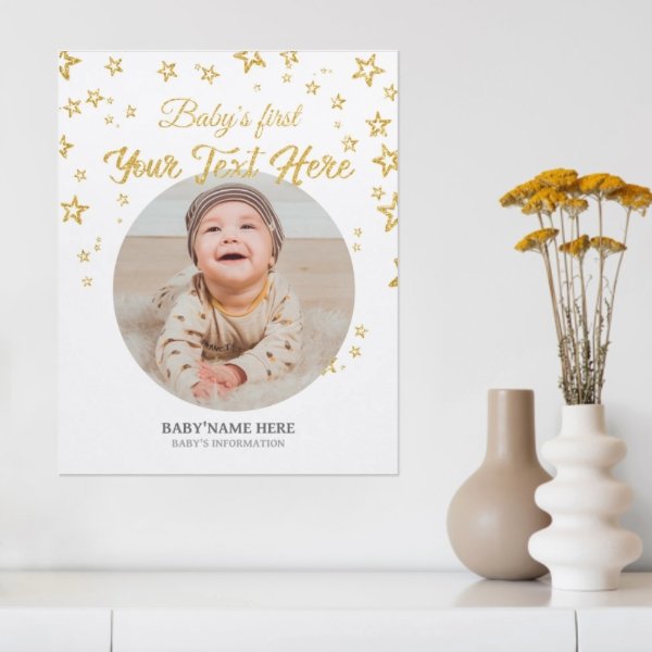 Baby Memorial Day Custom photo canva - OLESA