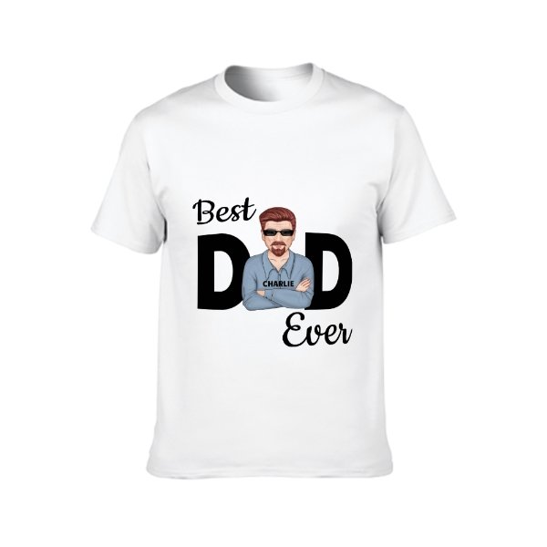 Best Dad Ever Young Man Personalized Shirt - OLESA