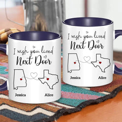 Bestie Personalized Custom Accent Mug - Gift For Best Friends, BFF, Sisters - OLESA