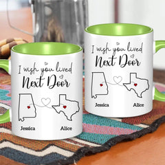 Bestie Personalized Custom Accent Mug - Gift For Best Friends, BFF, Sisters - OLESA