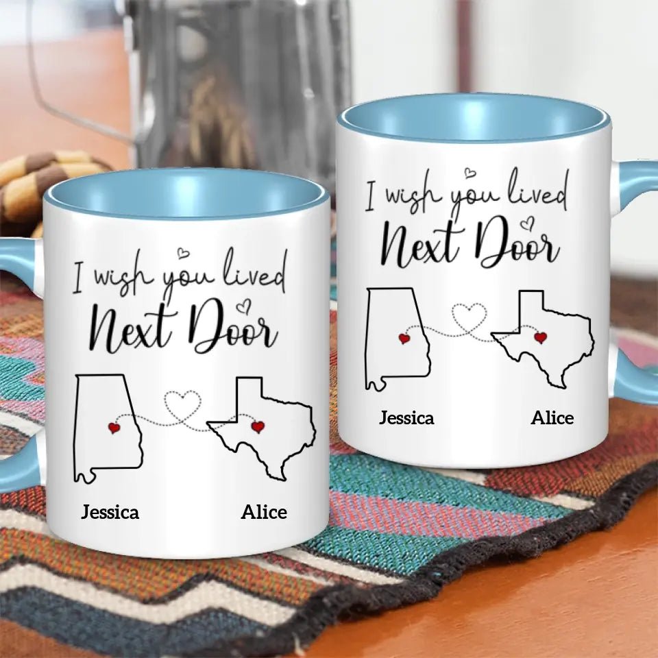 Bestie Personalized Custom Accent Mug - Gift For Best Friends, BFF, Sisters - OLESA