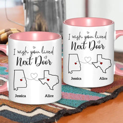 Bestie Personalized Custom Accent Mug - Gift For Best Friends, BFF, Sisters - OLESA