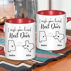 Bestie Personalized Custom Accent Mug - Gift For Best Friends, BFF, Sisters - OLESA